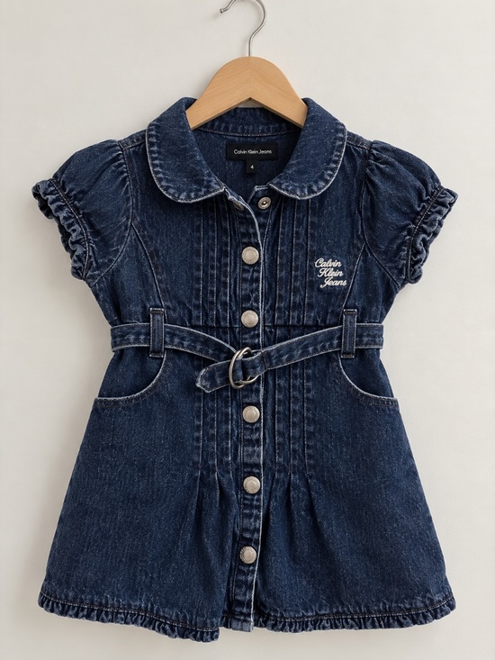Calvin Klein Jeans Other - Calvin Klein Baby Denim Belted Dress – 6–9 Months